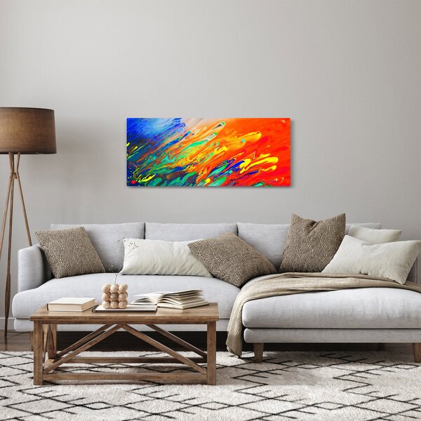 Slika - Apstrakcija u boji (120x50 cm)