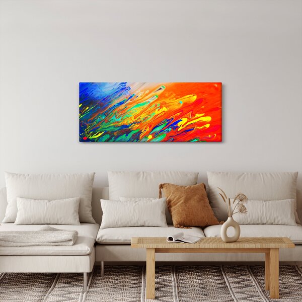 Slika - Apstrakcija u boji (120x50 cm)