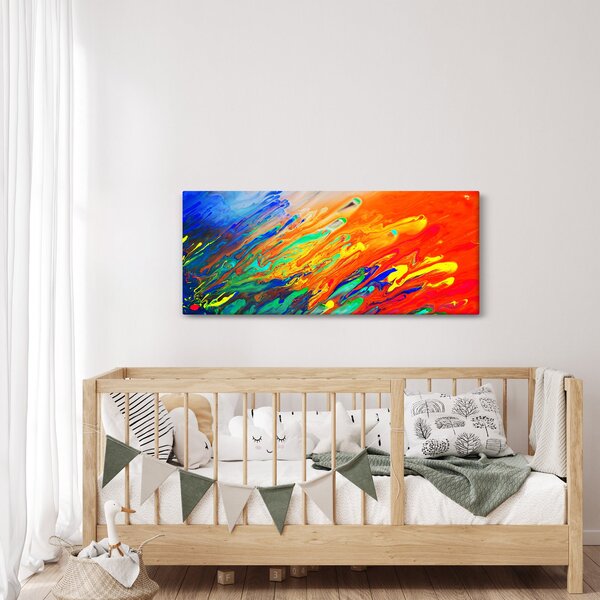 Slika - Apstrakcija u boji (120x50 cm)
