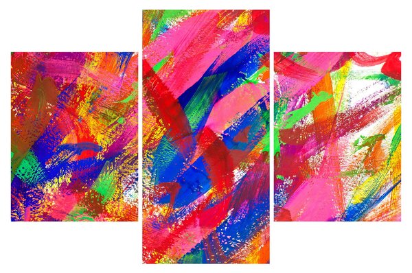 Slika - Apstrakcija u boji (90x60 cm)