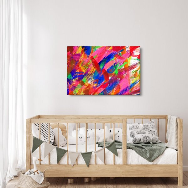 Slika - Apstrakcija u boji (90x60 cm)
