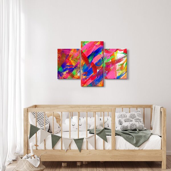 Slika - Apstrakcija u boji (90x60 cm)