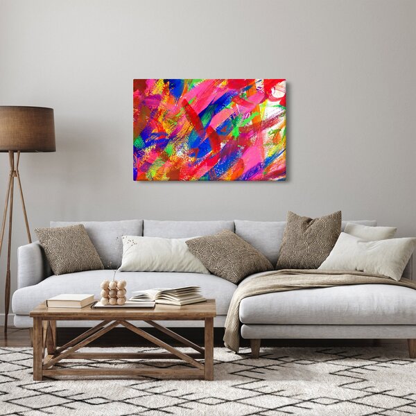 Slika - Apstrakcija u boji (90x60 cm)