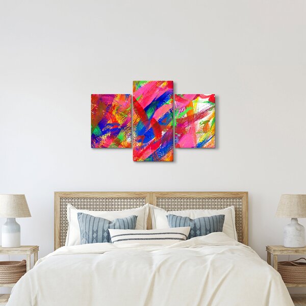 Slika - Apstrakcija u boji (90x60 cm)