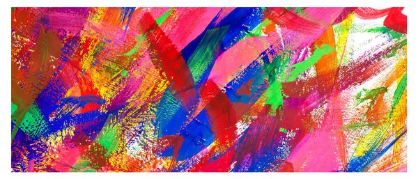 Slika - Apstrakcija u boji (120x50 cm)