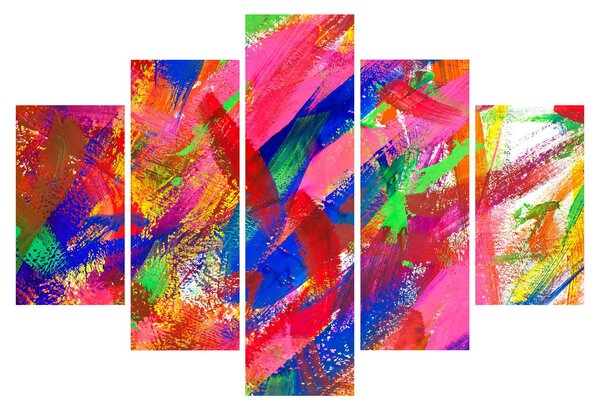 Slika - Apstrakcija u boji (150x105 cm)
