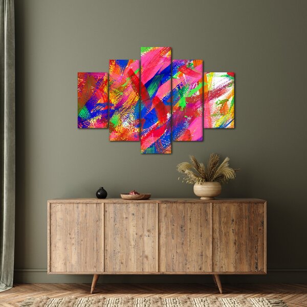 Slika - Apstrakcija u boji (150x105 cm)