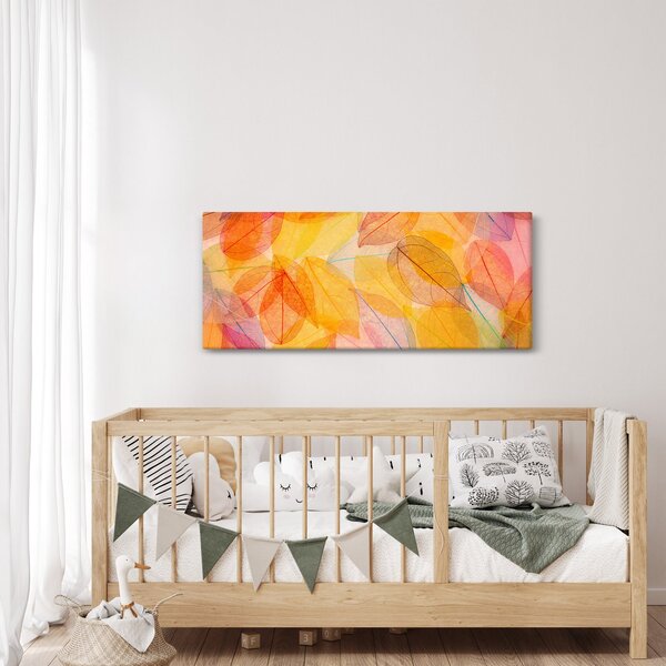 Slika - Pozadina sa jesenskim lišćem (120x50 cm)