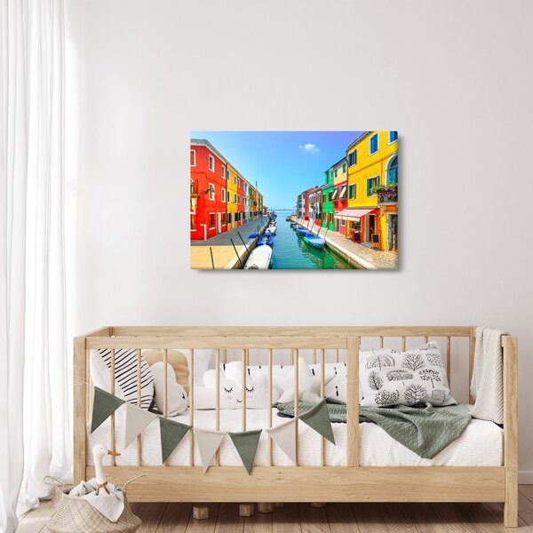 Slika - Otok Burano, Venecija, Italija (90x60 cm)