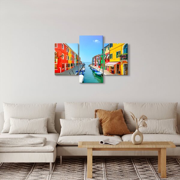 Slika - Otok Burano, Venecija, Italija (90x60 cm)