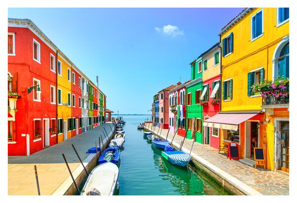 Slika - Otok Burano, Venecija, Italija (90x60 cm)