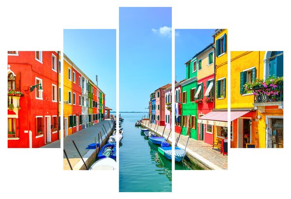 Slika - Otok Burano, Venecija, Italija (150x105 cm)