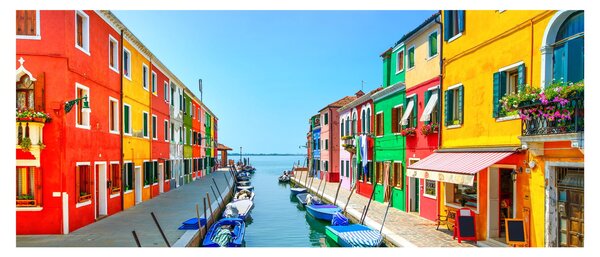 Slika - Otok Burano, Venecija, Italija (120x50 cm)