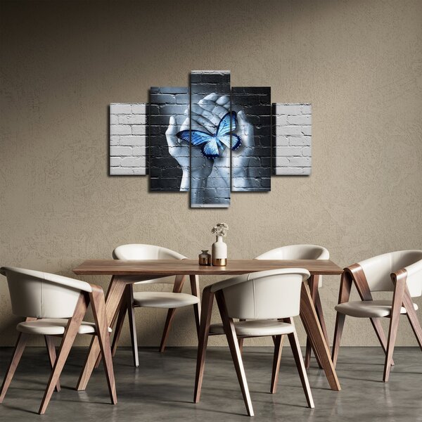 Slika - Leptir na zidu (150x105 cm)