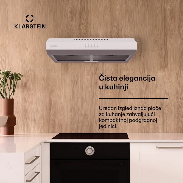 Klarstein Contempo 60, napa, 60 cm, podkabinet, 200 m³/h, LED, akril, nehrđajući čelik