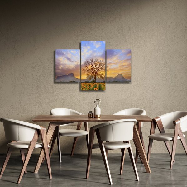 Slika - Pejzaž sa suncokretima (90x60 cm)