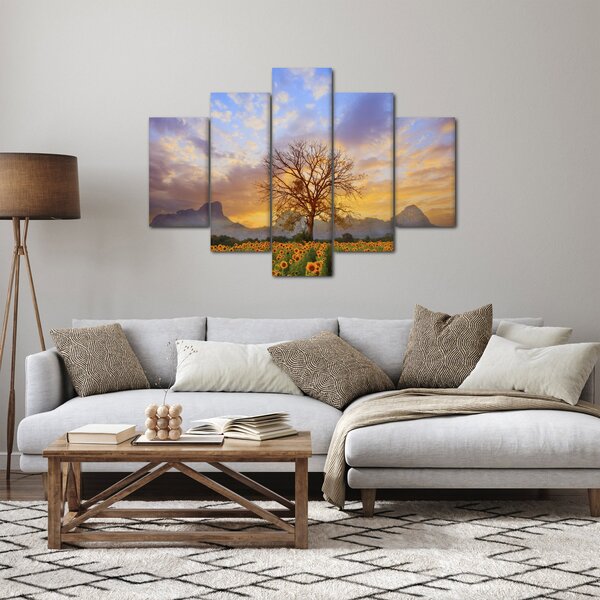 Slika - Pejzaž sa suncokretima (150x105 cm)