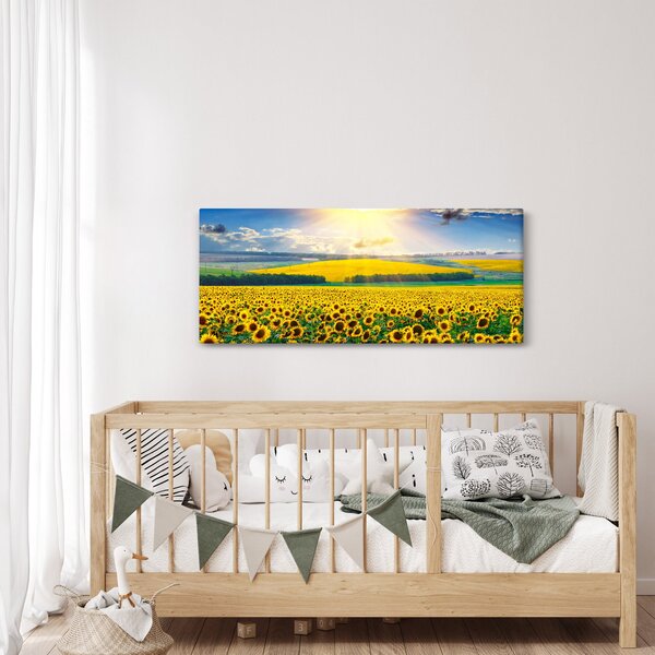 Slika - Polje suncokreta (120x50 cm)