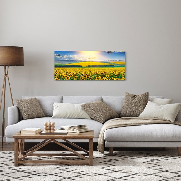 Slika - Polje suncokreta (120x50 cm)