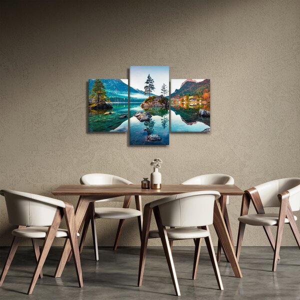 Slika - Jezero Hintersee, Bavarske Alpe, Austrija (90x60 cm)