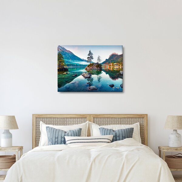 Slika - Jezero Hintersee, Bavarske Alpe, Austrija (70x50 cm)