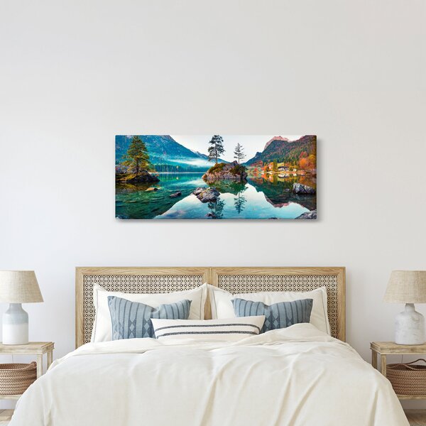 Slika - Jezero Hintersee, Bavarske Alpe, Austrija (120x50 cm)