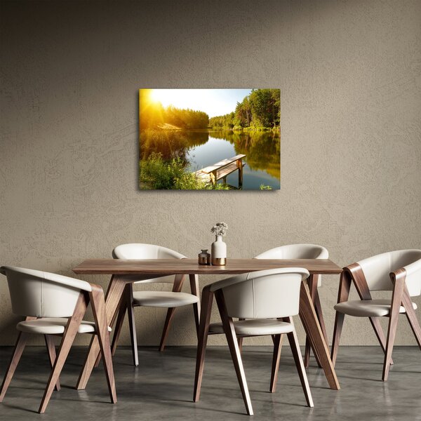Slika - Jezero u šumi (70x50 cm)