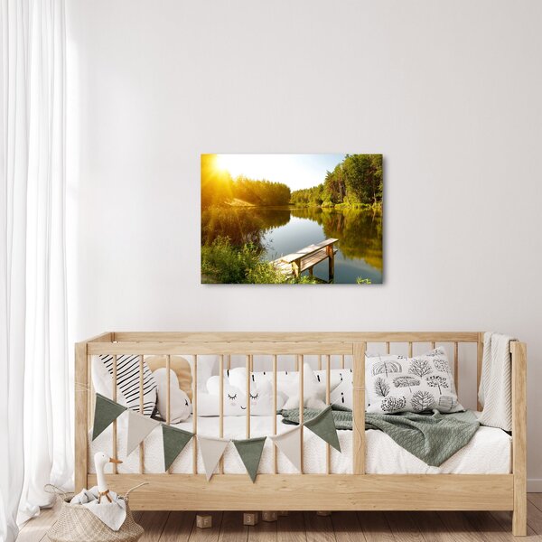Slika - Jezero u šumi (70x50 cm)