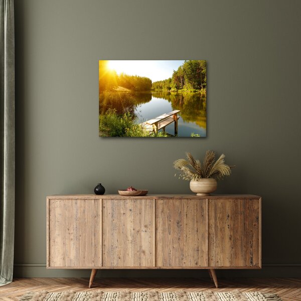 Slika - Jezero u šumi (70x50 cm)