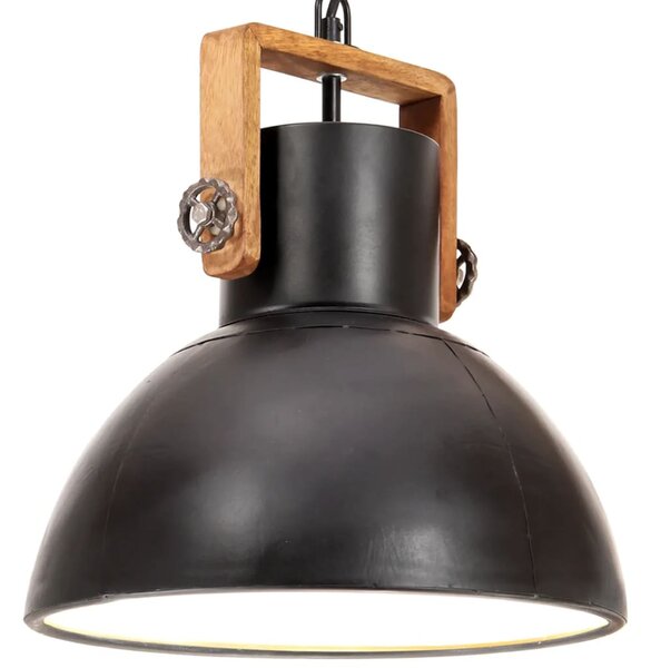 VidaXL Industrijska viseća svjetiljka 25 W crna okrugla 30 cm E27