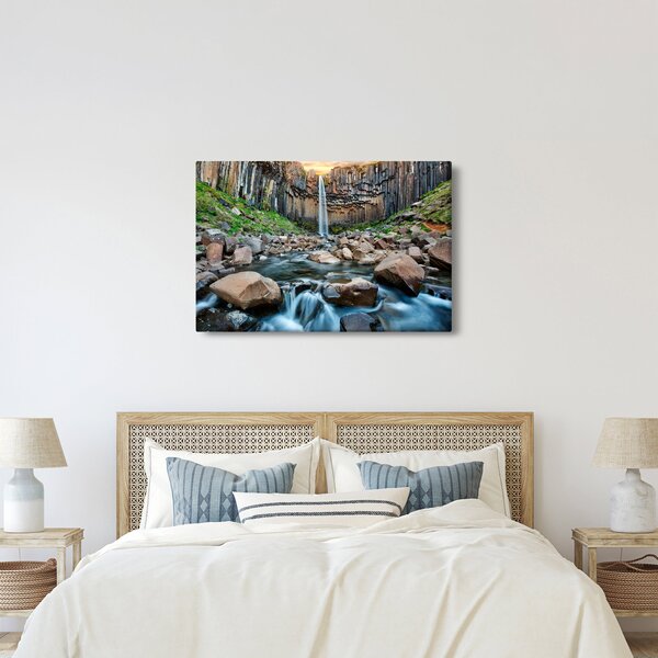 Slika - Slap Svartifoss, Island (90x60 cm)