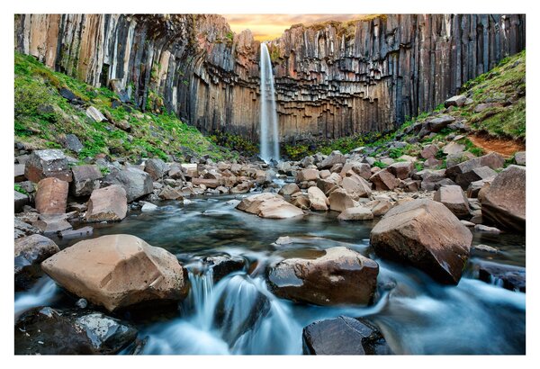 Slika - Slap Svartifoss, Island (90x60 cm)
