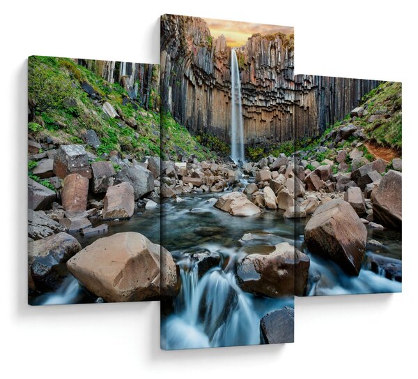 Slika - Slap Svartifoss, Island (90x60 cm)