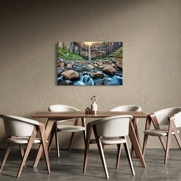 Slika - Slap Svartifoss, Island (90x60 cm)