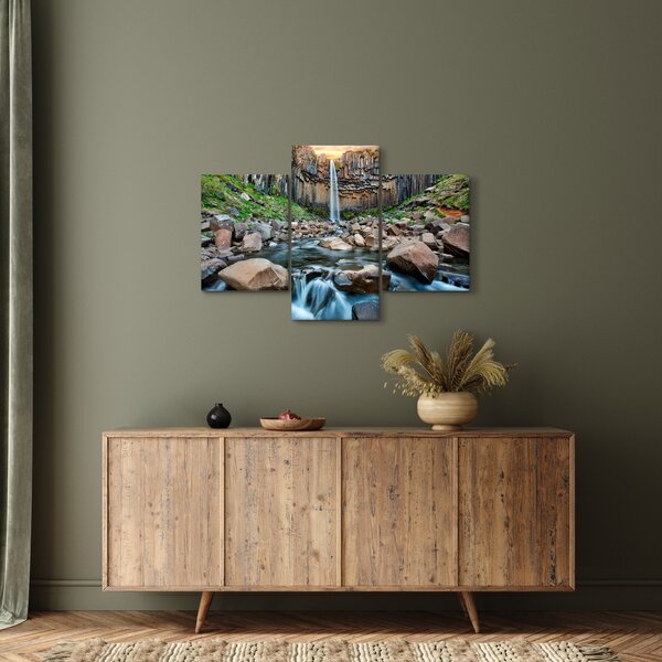 Slika - Slap Svartifoss, Island (90x60 cm)