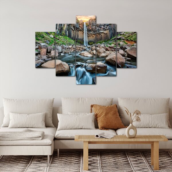Slika - Slap Svartifoss, Island (150x105 cm)