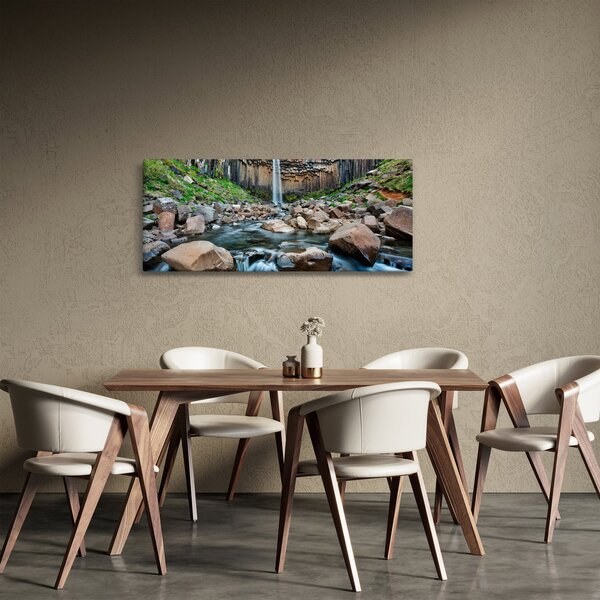 Slika - Slap Svartifoss, Island (120x50 cm)