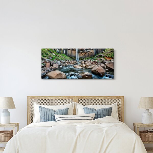 Slika - Slap Svartifoss, Island (120x50 cm)
