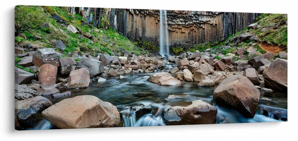 Slika - Slap Svartifoss, Island (120x50 cm)