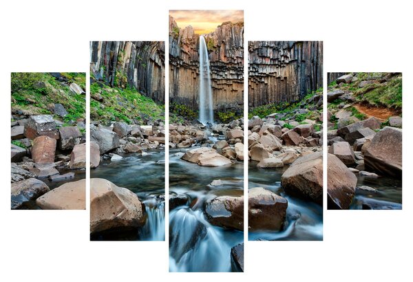 Slika - Slap Svartifoss, Island (150x105 cm)