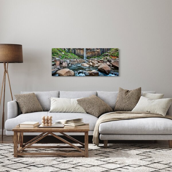 Slika - Slap Svartifoss, Island (120x50 cm)