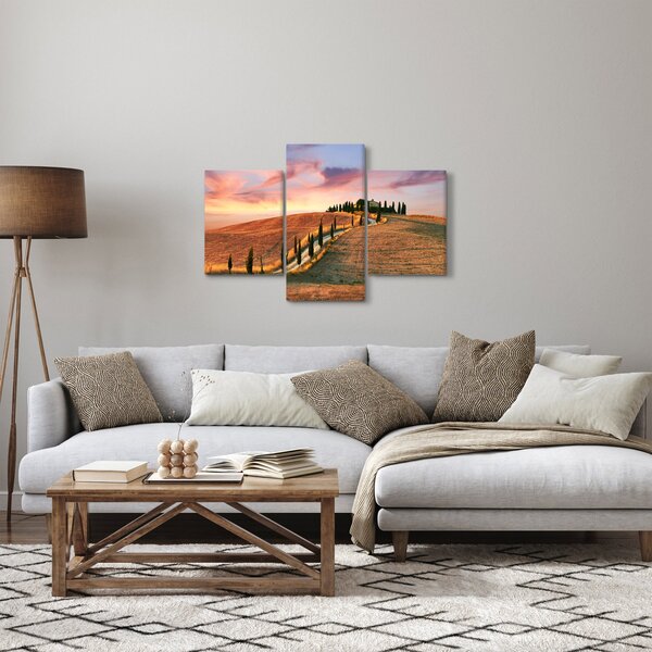 Slika - Kuća na brdu, Toskana, Italija (90x60 cm)