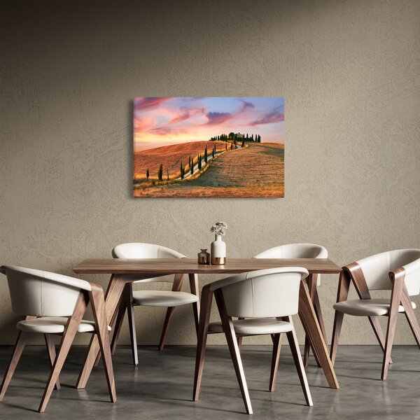 Slika - Kuća na brdu, Toskana, Italija (90x60 cm)