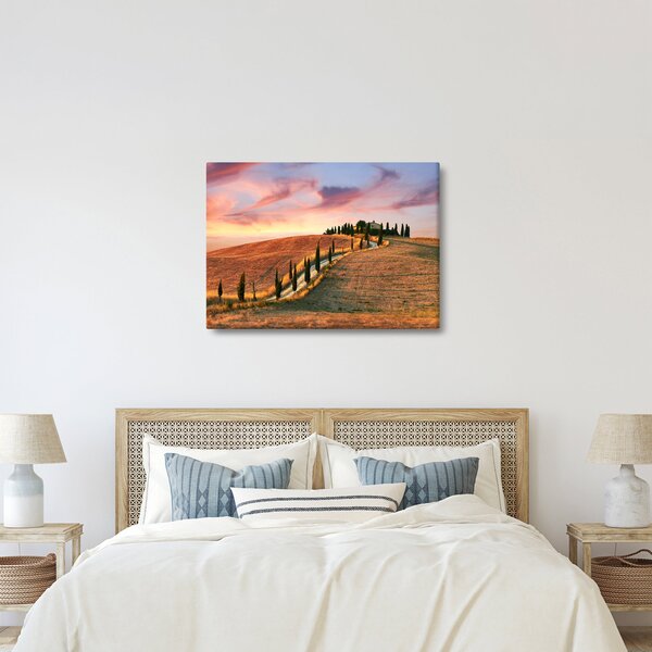 Slika - Kuća na brdu, Toskana, Italija (70x50 cm)