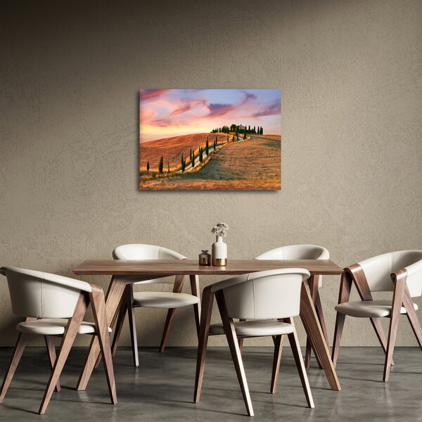 Slika - Kuća na brdu, Toskana, Italija (70x50 cm)