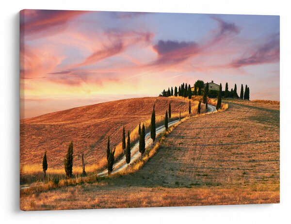 Slika - Kuća na brdu, Toskana, Italija (70x50 cm)