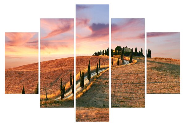 Slika - Kuća na brdu, Toskana, Italija (150x105 cm)