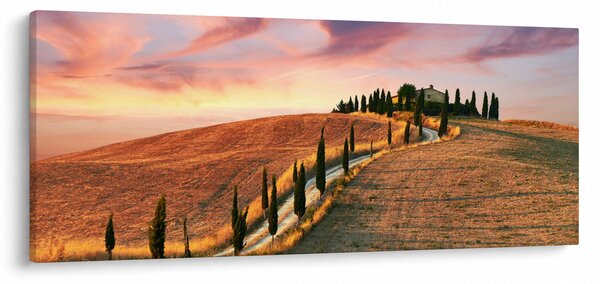 Slika - Kuća na brdu, Toskana, Italija (120x50 cm)