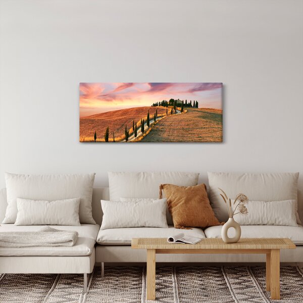 Slika - Kuća na brdu, Toskana, Italija (120x50 cm)