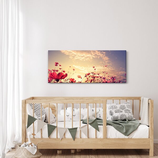 Slika - Livada s cvijećem (120x50 cm)